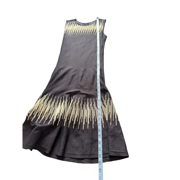 Nic + Zoe Blue White Office Business Stretch Sleeveless Shift‎ Dress Size Medium - Picture 10 of 10